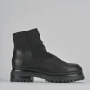 Stivaletti tacco 3cm nabuk nero