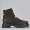 Stivaletti tacco 3cm nabuk testa
