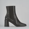 Stivaletti tacco 7cm pelle testa