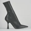 Stivaletti tacco 9cm pelle nero