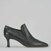 Stivaletti tacco 5cm pelle nero