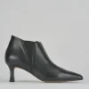 Stivaletti tacco 5cm pelle nero