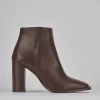 Stivaletti tacco 8cm pelle testa