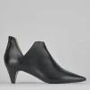 Stivaletti tacco 5cm pelle nero