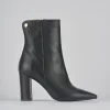 Stivaletti tacco 9cm pelle nero