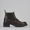 Stivaletti tacco 5cm pelle testa