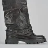 Stivaletti tacco 3cm pelle testa