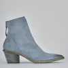 Stivaletti tacco 5cm pelle jeans