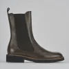 Stivaletti tacco 2cm pelle testa