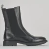 Stivaletti tacco 3cm pelle nero