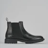 Stivaletti tacco 3cm pelle nero