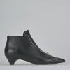 Stivaletti tacco 3cm pelle nero