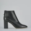 Stivaletti tacco 9cm pelle nero