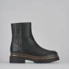 Stivaletti tacco 3cm pelle nero