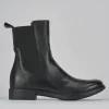 Stivaletti tacco 1cm pelle nero