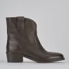 Stivaletti tacco 3cm pelle testa