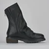 Stivaletti tacco 1cm pelle nero