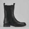 Stivaletti tacco 1cm pelle nero