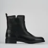 Stivaletti tacco 2cm pelle nero