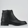 Stivaletti tacco 2cm pelle nero
