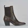 Stivaletti tacco 7cm pelle testa