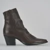 Stivaletti tacco 7cm pelle testa