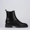 Stivaletti tacco 2cm pelle nero