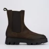 Stivaletti tacco 1cm pelle testa