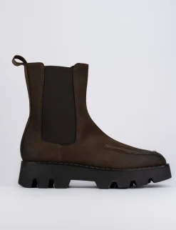 Stivaletti tacco 1cm pelle testa