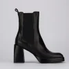 Stivaletti tacco 9cm pelle nero