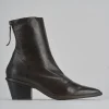 Stivaletti tacco 6cm pelle testa