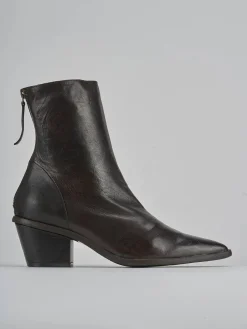 Stivaletti tacco 6cm pelle testa