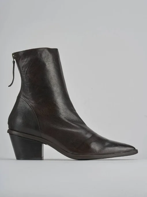 Stivaletti tacco 6cm pelle testa