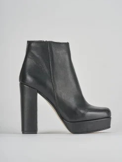 Stivaletti tacco 9cm pelle nero