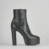 Stivaletti tacco 13cm pelle nero