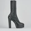 Stivaletti tacco 13cm pelle nero