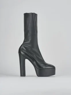 Stivaletti tacco 13cm pelle nero