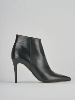 Stivaletti tacco 9cm pelle nero
