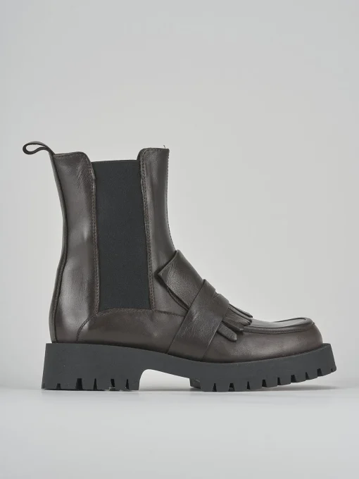 Stivaletti tacco 2cm pelle testa