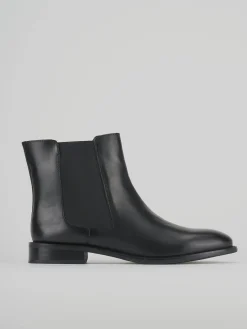 Stivaletti tacco 1cm pelle nero
