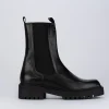 Stivaletti tacco 2cm pelle nero