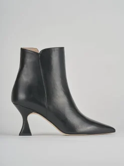 Stivaletti tacco 7cm pelle nero