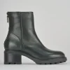 Stivaletti tacco 5cm pelle verde