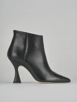 Stivaletti tacco 9cm pelle nero