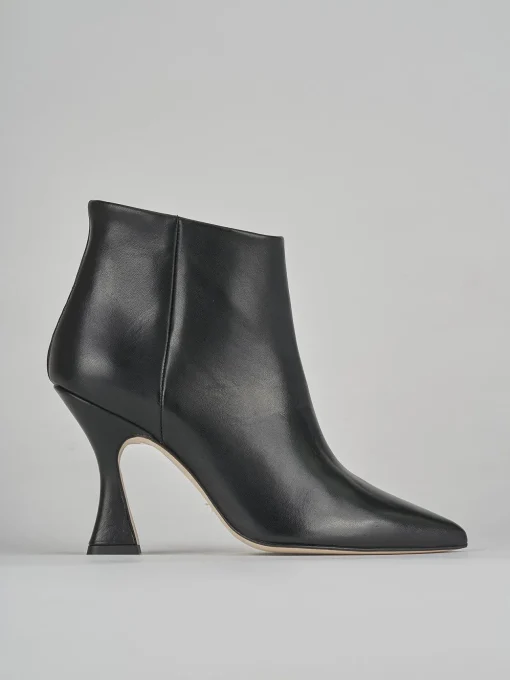 Stivaletti tacco 9cm pelle nero
