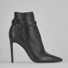 Stivaletti tacco 10cm pelle nero