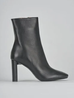 Stivaletti tacco 9cm pelle nero