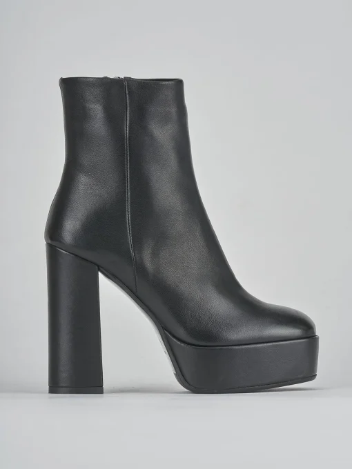 Stivaletti tacco 11cm pelle nero