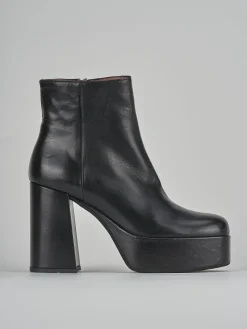 Stivaletti tacco 9cm pelle nero