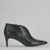 Stivaletti tacco 5cm pelle nero